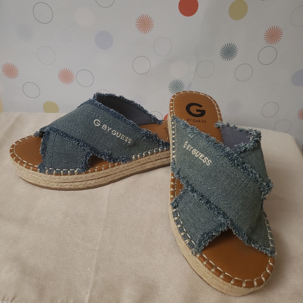 G by Guess Denim Sandals